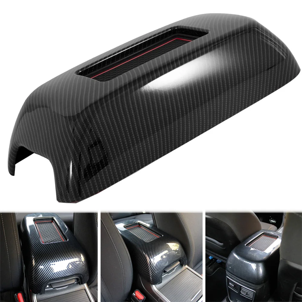 

Center Console Organizer Armrest Box Cover Trim with Storage Slot for Dodge Charger 2011-2021＆ for Chrysler300 2015-2021(Black)
