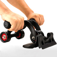 No Noise 3 Wheels Abdominal Roller Home Fitness Equipment Muscle Exercise Body Arm Waist Gym AB Exercise Power Muscle Trainer