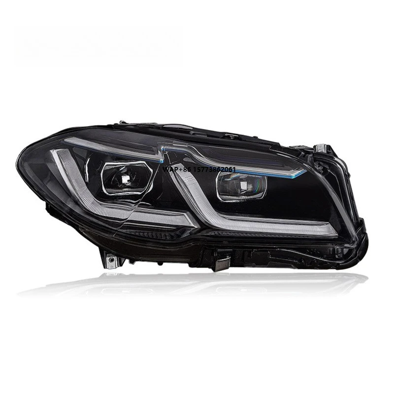 

1 шт. Светодиодные фары для автомобилей, подходят для систем освещения BMW 5 серии F10/F18 (2011-2017), комплект фар, автомобильные светодиодные лампы