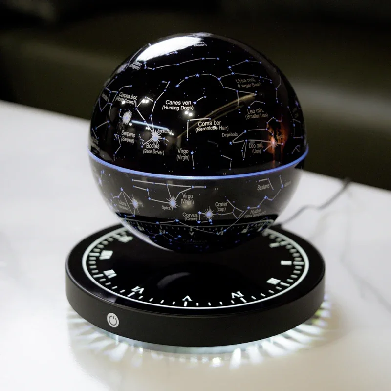 Hot Selling Levitating Magnetic Globe Table Starry Light Rechargeable Touch Control  Floating Lamp Personalized Gift