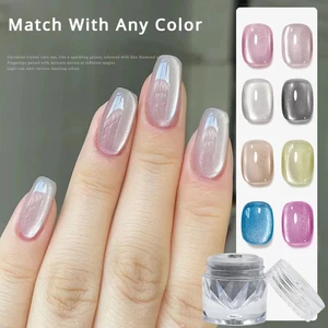 مسحوق مغناطيسي من عين القط المخملية ، تأثير 9D ، مطابقة الألوان ، زخرفة فن الأظافر DIY ، صبغة الكروم ، صبغة بيضاء ، ترقية البورسلين أعلى 8 مبيعات لمسحوق كروم الأظافر - رقم 5