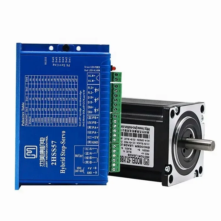 57J1880EC 23HS Closed Loop Stepper Motor with Encoder & Brake High Torque NEMA 23 1000mm Cable for CNC/3D Printer