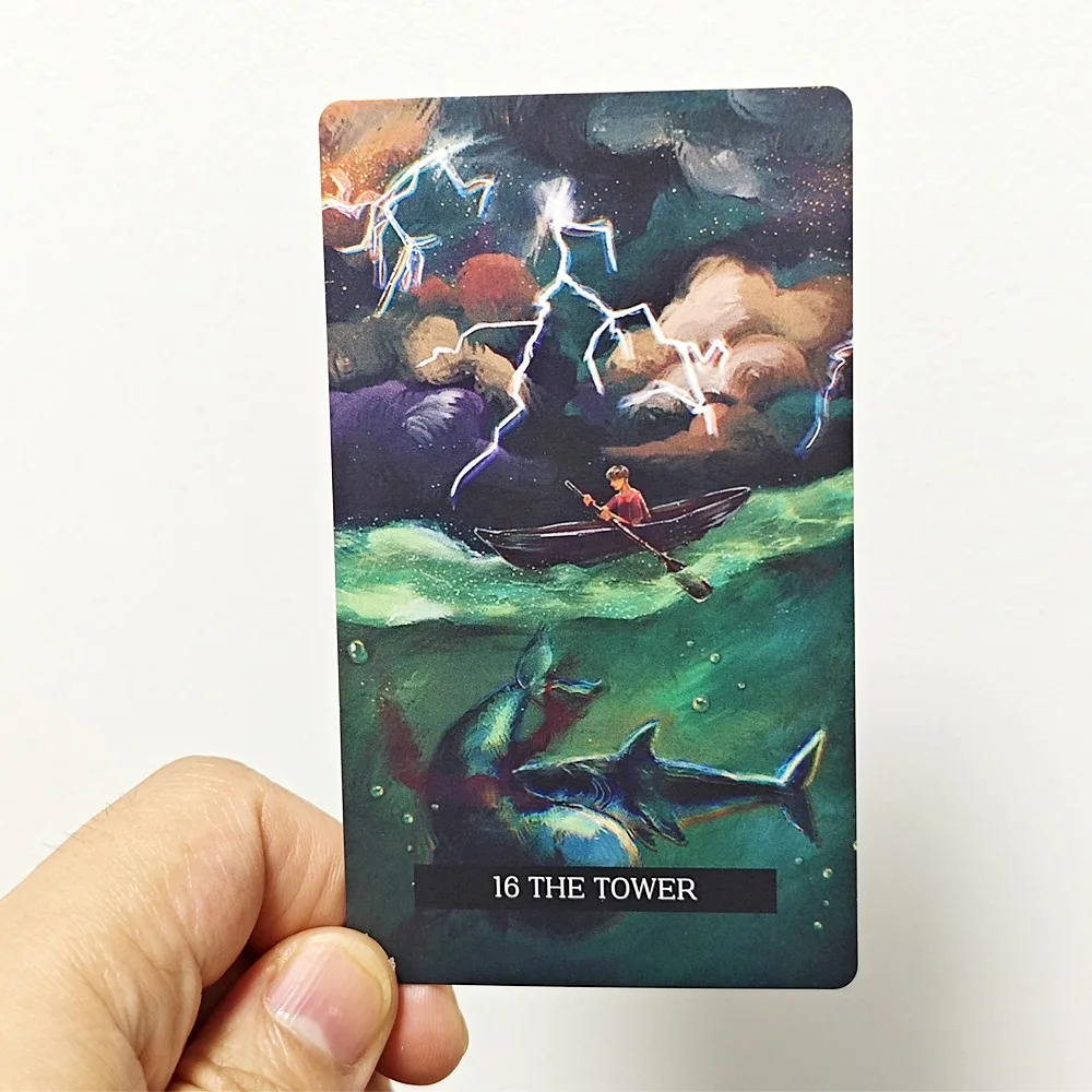 78 Pcs Cards 10.3*6cm Wishes From The Whales Tarot Immerses You In A Fascinating Realm of Oceanic Spirits and Sea Creatures