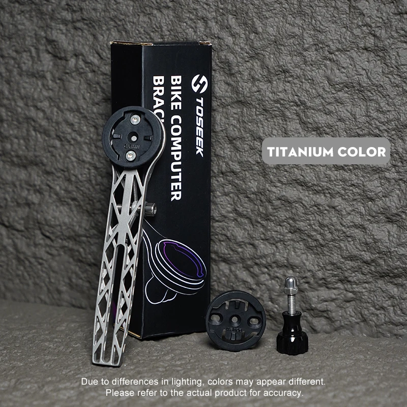 TOSEEK Titan-Legierung 3D-Gedruckte Fahrradcomputer-Halterung Fahrrad-Handyhalter Fahrradständer Wahoo Garmin Halterung