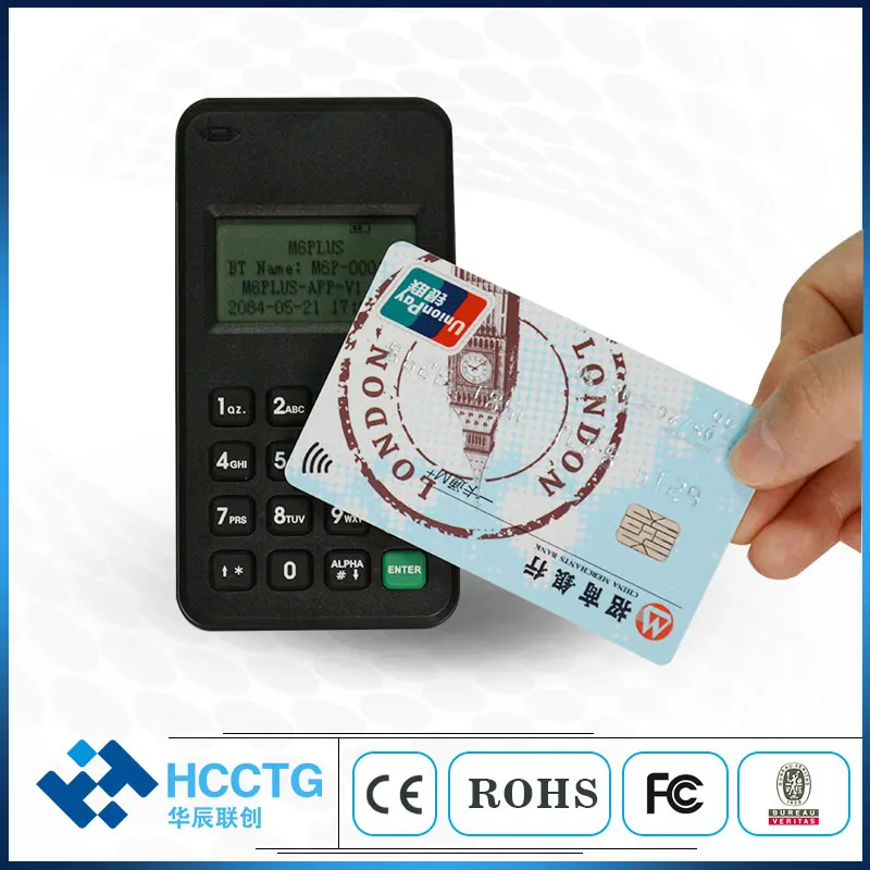 BT Mpos Chip Card Reader With USB Type-C MSR MSR/IC Contact/RFID Machine M6 PLUS