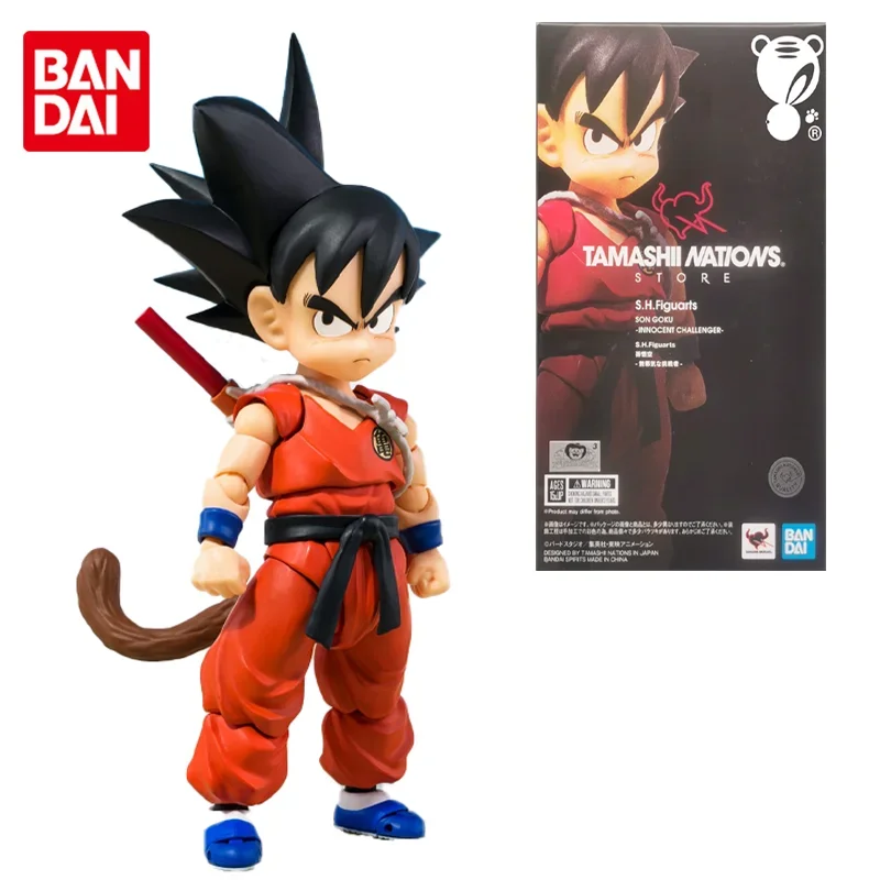 Baidai Original SHF Dragon Ball Son Gokuu Innocent Challenger Ver. Anime Action Figure Toys For Boys Girls Kids Birthday Gifts