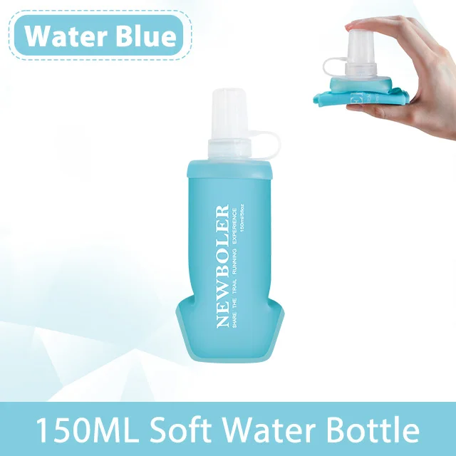 150/250/500ml TPU Faltbare Weiche Trinkflasche Sport-Wasserflasche Tragbare Trinkflasche für Laufen Wandern Radfahren Fitness Wasserbeutel
