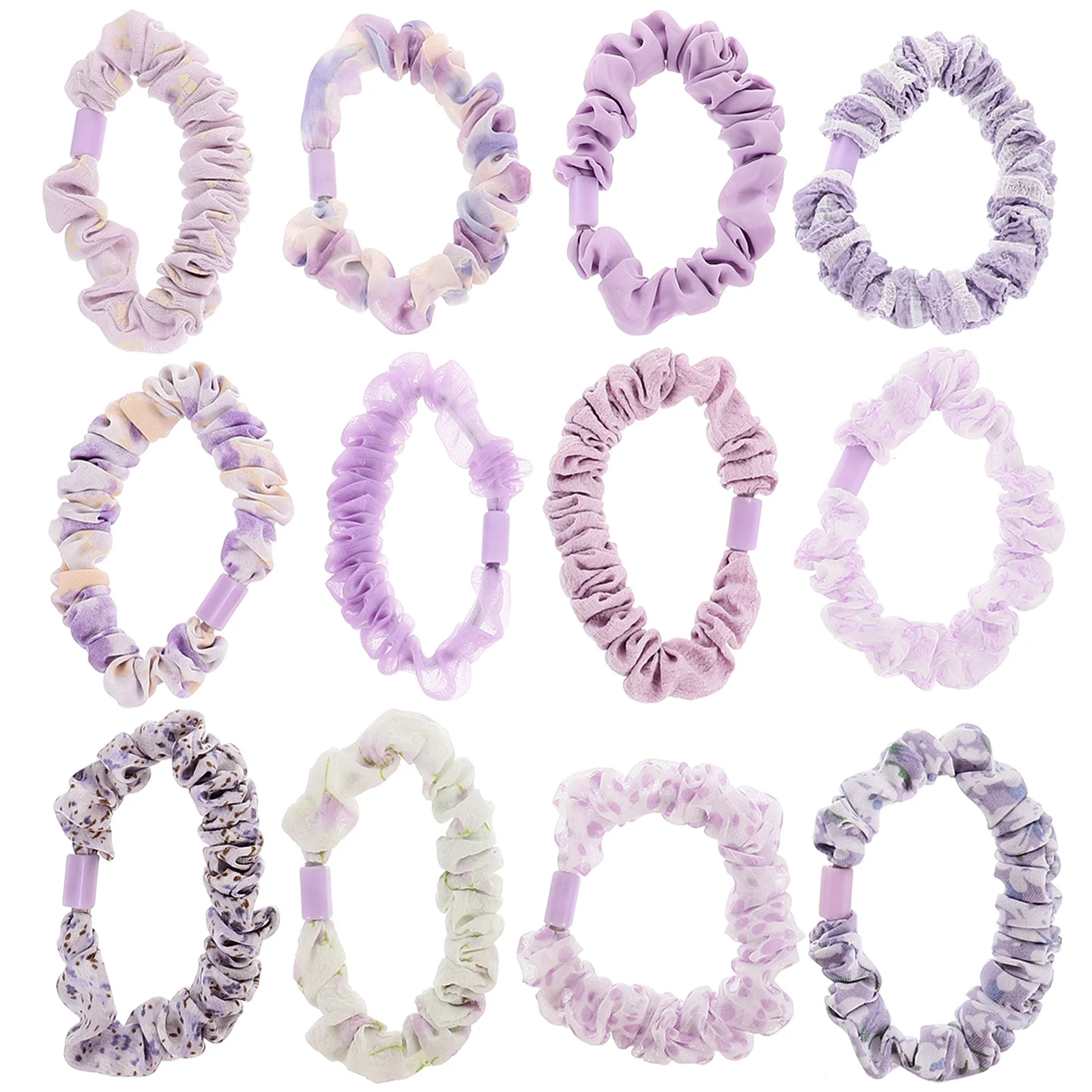 

12 шт. эластичные резинки для волос резинки для волос свежий пасторальный стиль декоративные держатели для хвоста для девочек и женщин резинки для волос