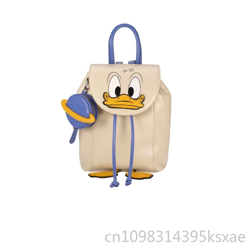 

Рюкзак Disney для женщин, большой вместительный рюкзак на шнурке, милый рюкзак с Дональдом Даком, легкая роскошная сумка, высококачественная сумка для повседневного использования