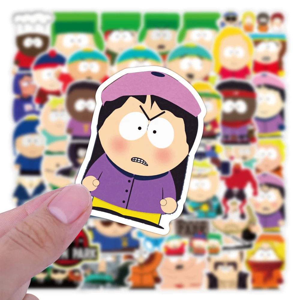 10/30/50/100pcs Funny Anime SouthPark Stickers Cool Cartoon Decals Toys DIY Scrapbook Luggage Phone Fridge Cute Sticker for Kids