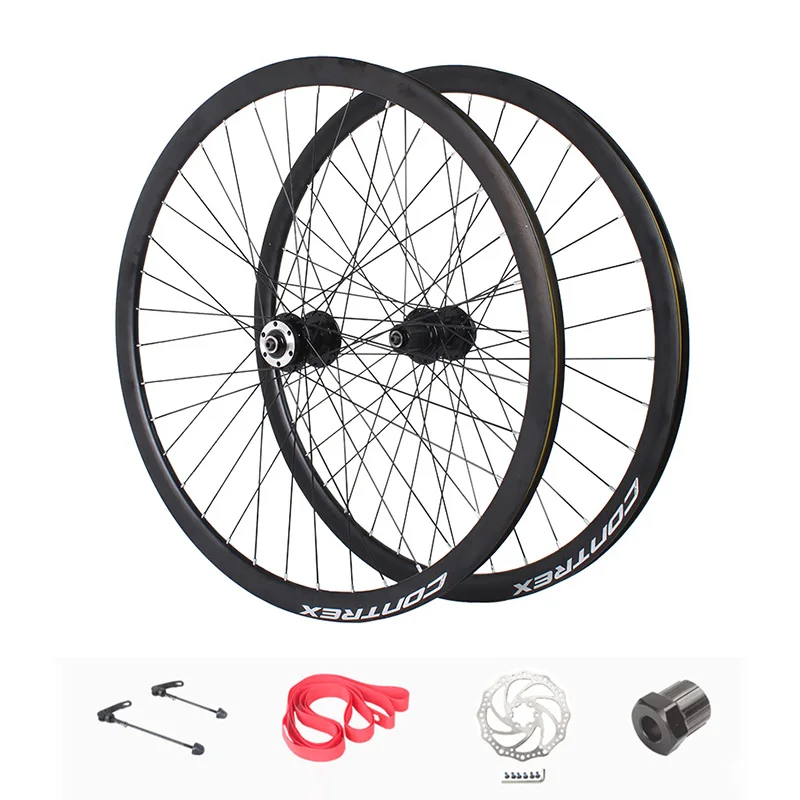 700C Gravel Bicycle Wheels Aluminum Alloy Bearings Quick Release Cassette Hubs Road Bike Wheelset With 700x32C Tires