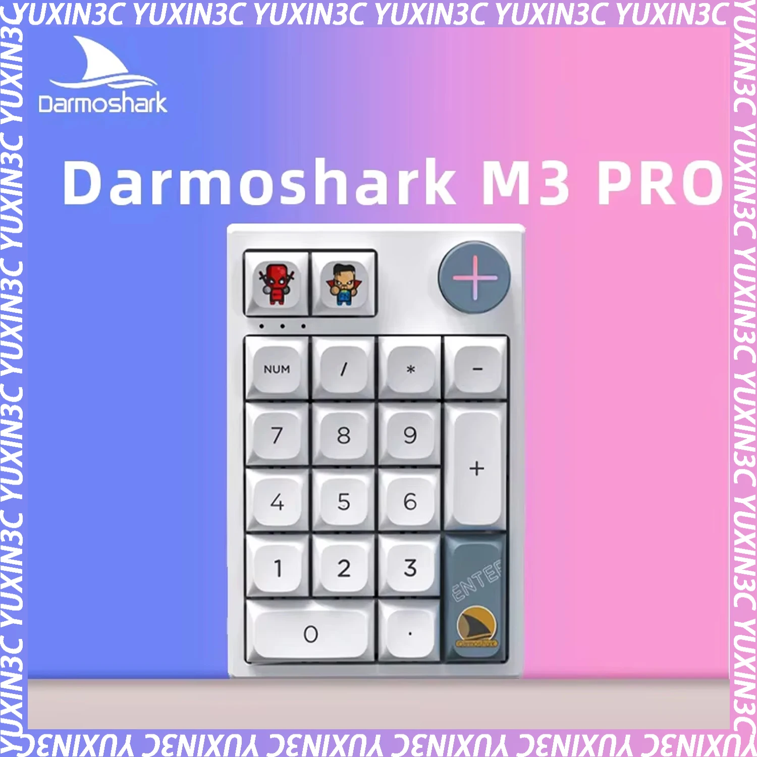 

Беспроводная цифровая Механическая игровая клавиатура Darmoshark, 19key K3pro, Rgb, Bluetooth, переключатель Huano, мини-клавиатура, популярная