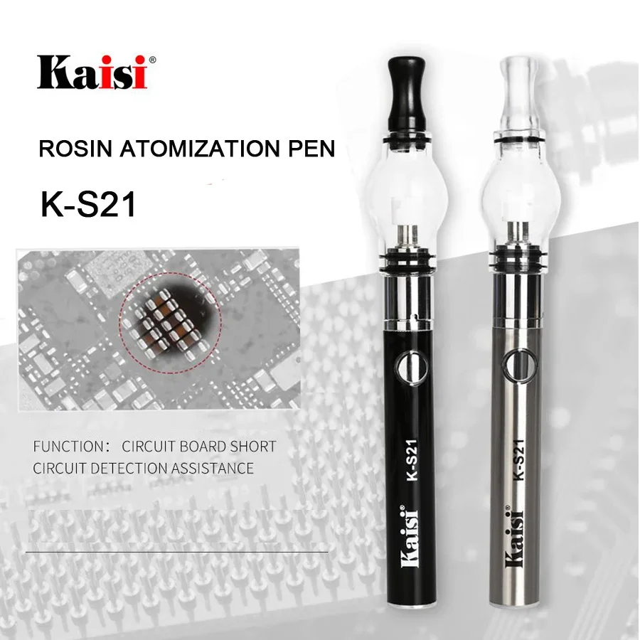 KAISI New Arrive K-S21 Rosin Atomization Pen For Circuit Board Short Circuit Detection Assistance Repair Tool Convenient Fast