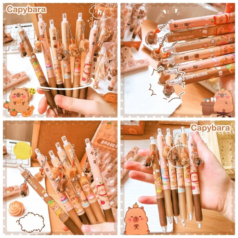 Kawaii كابيبارا قلم رصاص ميكانيكي لطيف الجمالية قلادة قلم رصاص ميكانيكي الحيوان رسم الكتابة 0.5 مللي متر دفع قلم رصاص مكتب