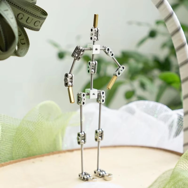 Armature Kit - DIY Metal Puppet Figure Skeleton, Easy To Assemble, Animated Character Design, For Stop Motion Animation-AT36