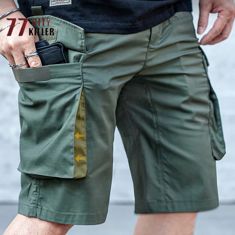 Summer Men's Military Tactical Pants IX15s Outdoor Travel Sports Jogging Shorts Men's Casual Loose Multi-pocket Cargo Pants Ropa