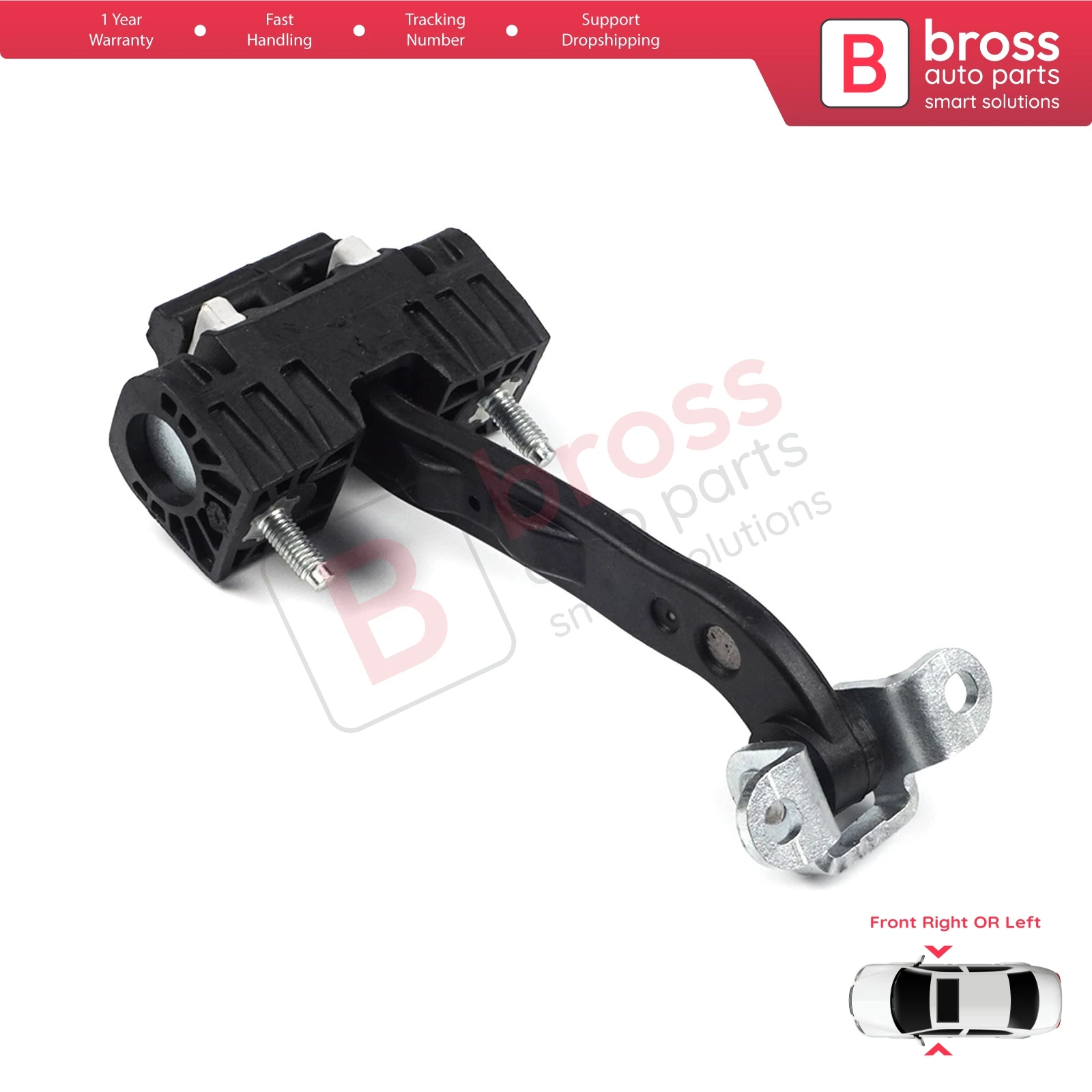 BDP773 Front Left or Right Door Hinge Stop Check Strap Limiter 9181N9 1358220080 for Citroen Relay Jumper MK2 250 290 2006-On