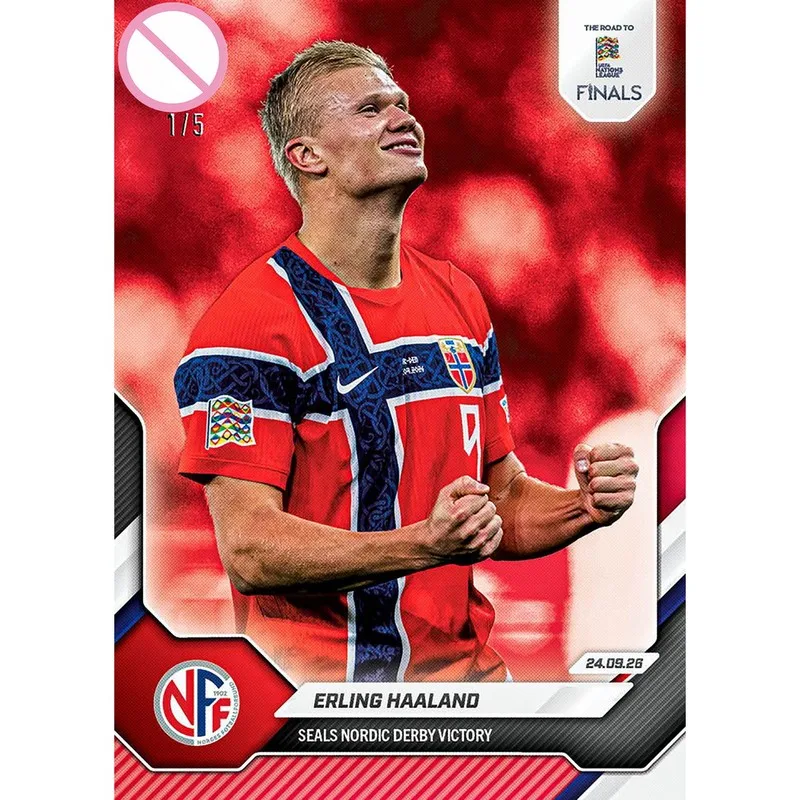 DIY PANINI Football star signature card Erling Haaland lMessi Lamine Yamal Kylian Mbappe Character collection signature card