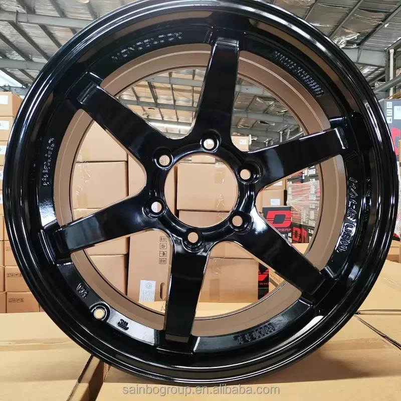 F66DX053 18x8.5 6x139.7 Bronze Gunmetal Matt Black High Quality Sainbo Wheels Rims Mags Truck off Road Alloy Wheels