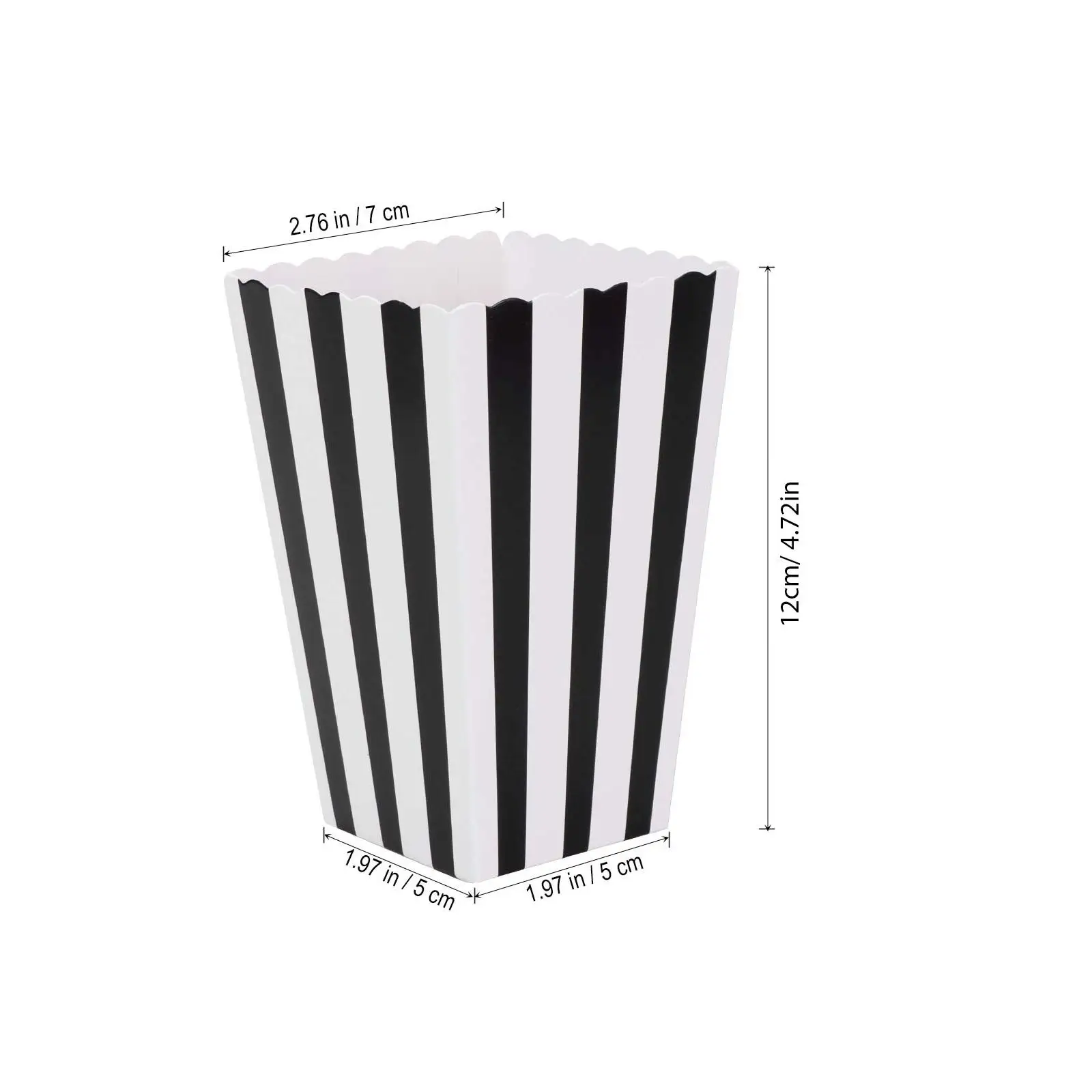 

30 Pcs Popcorn Carton Candy Bags Food Paper Container Snack Chicken Cartons Foldable Gift Wedding Birthday Baby Shower Bridal