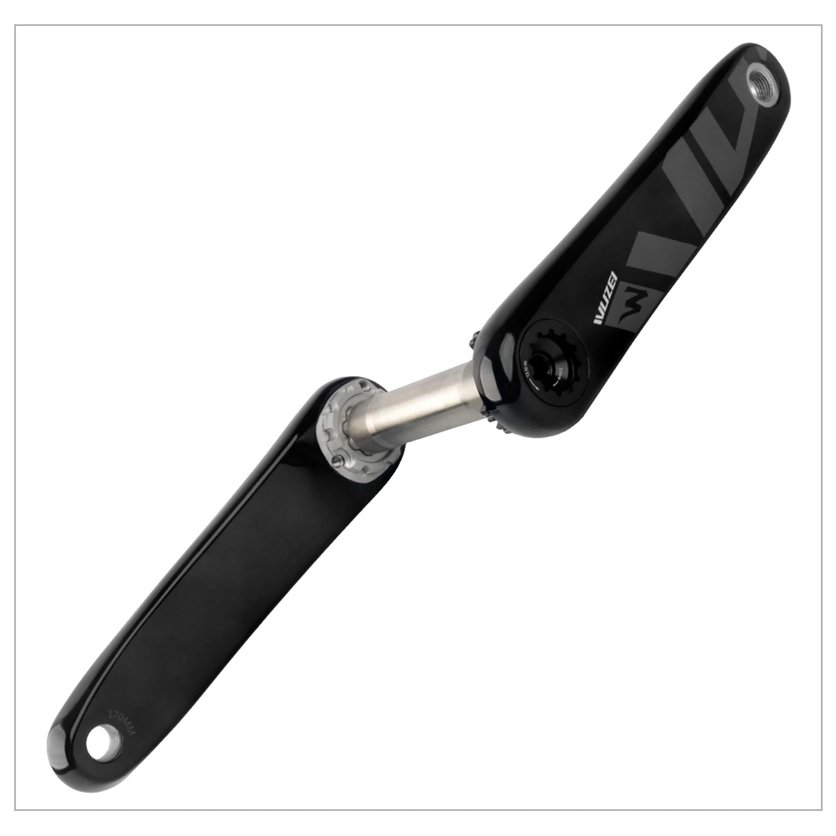 WUZEI MTB Carbonfaser-Kurbelgarnitur 165 170 175mm Mountainbike-Kurbelsatz 24mm Ti AL-7075 Achse 3-Loch Fahrradkurbel für Shimano – Detail 21