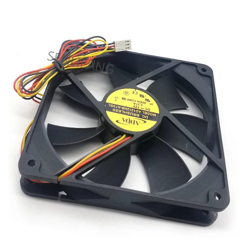 Brand New 120*120*25MM Cooler AD1212HB-A73GL DC12V 0.37A 3-Line 12025 Cooling Fan For ADDA