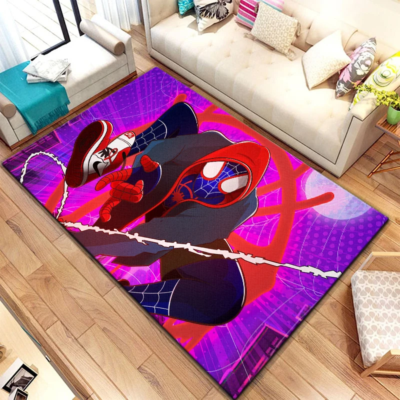 Spider-Man cartoon printed area carpet for children Living room Bedroom floor mat Kitchen mat Children\'s Bedroom Mat