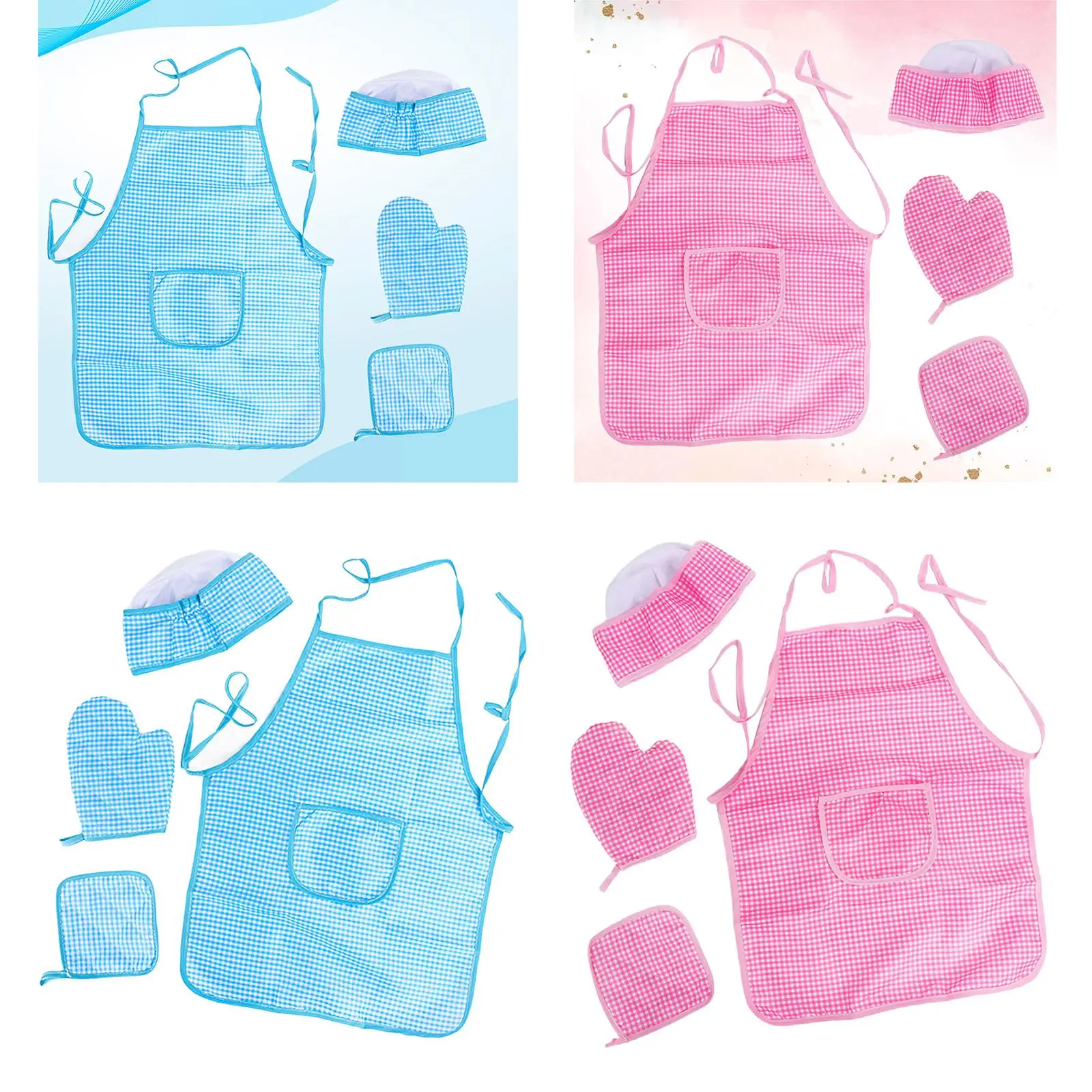 Tabliers pour enfants, ensemble de Chef de cuisson, jouets de cuisine, chapeau et tablier pour enfants, pour spectacles interactifs, peinture