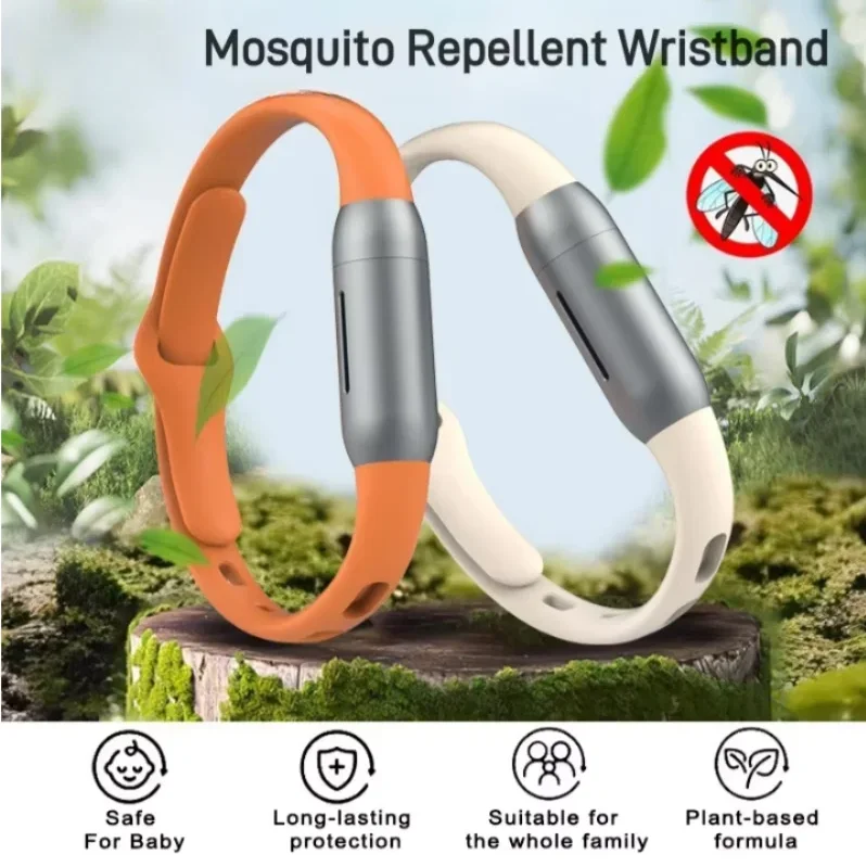 Pulsera Repelente de Mosquitos, Dispositivo Mágico Repelente de Mosquitos, Pulsera de Silicona con Incienso para Exteriores, para Adultos y Niños
