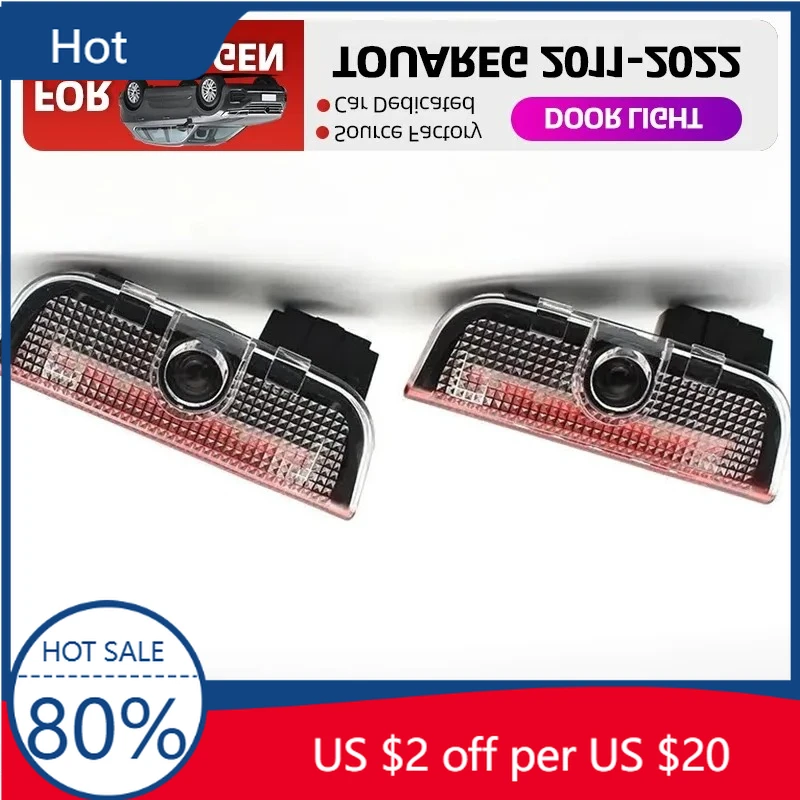 

2026 Новинка для VOLKSWAGEN VW Подстаканники 2026 Горячие эмблемы 2 шт. Светодиодная проекционная предупреждающая декоративная лампа для VW Touareg 2011-2