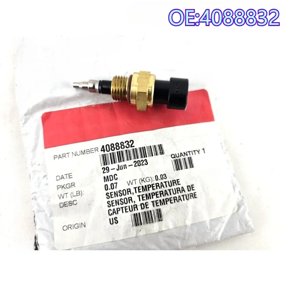 Sensor de Temperatura de Líquido Refrigerante de Alta Qualidade Novo para Cummins ISX QSX ISF 2.8 ISBE ISC 8.3 Motor Auto Deel 4088832