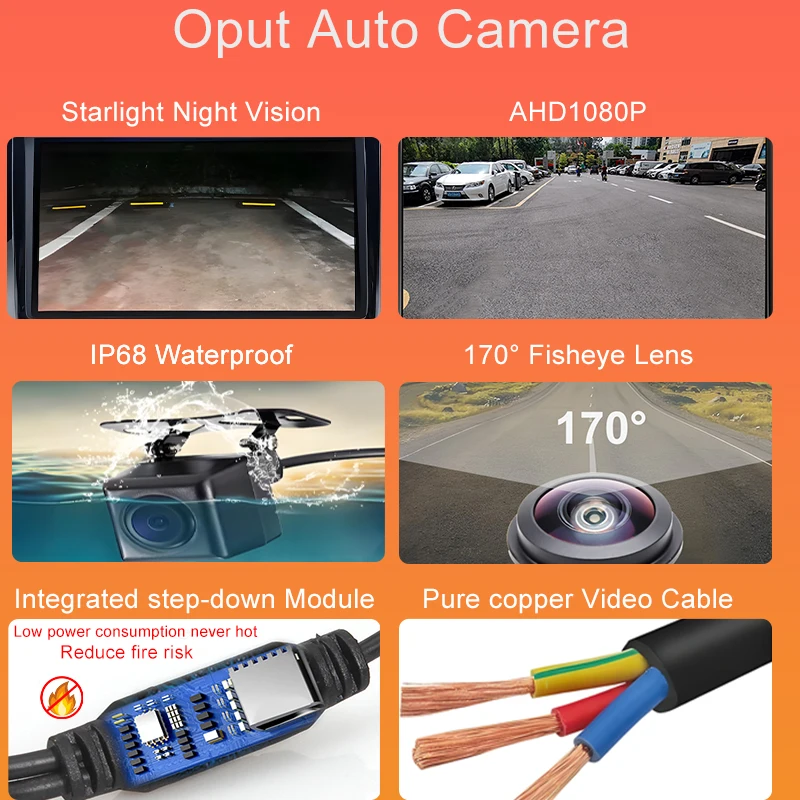 170° HD AHD 1080P Flip Emblem Rear View Backup Camera For VW Golf Polo 6R 6C CC Beetle Magotan B6 B7 B8 EOS T-roc Passat