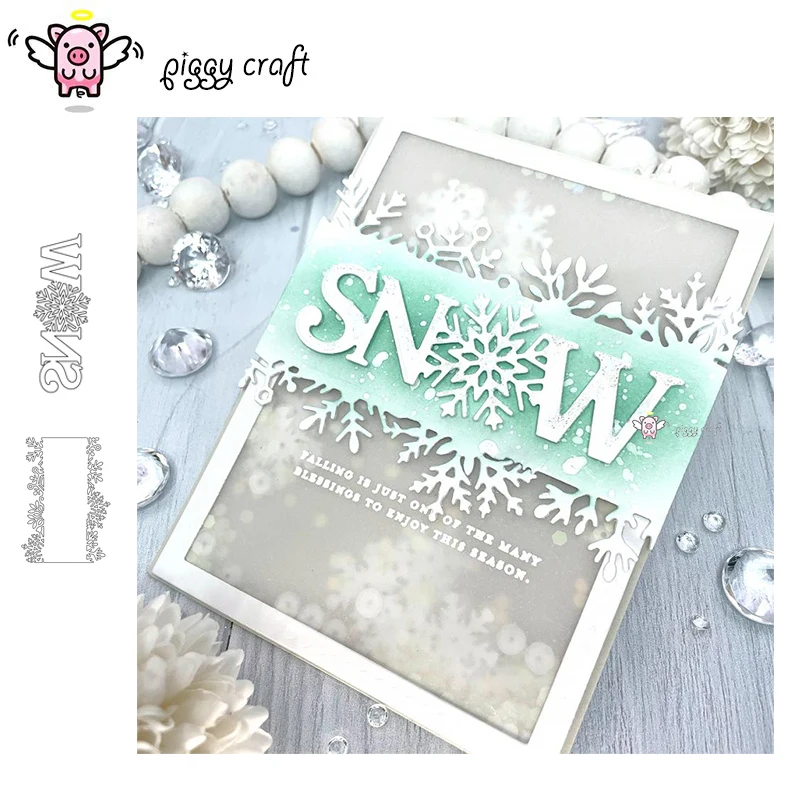 Craft metal cutting dies cut die mold Snow letter frame Scrapbook paper craft knife mould blade punch stencils dies