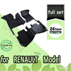 Car Floor Mats For RENAULT Scenic Koleos Laguna Laguna Coupe Megane Megane CC Latitude Logan Sanddero Duster Car Accessories