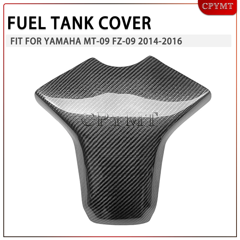

Fit for Yamaha MT-09 MT09 FZ-09 FZ09 2014 2015 2016 Motorcycle Real Carbon Fiber Gas Fuel Tank Cap Fairing Protector Cover