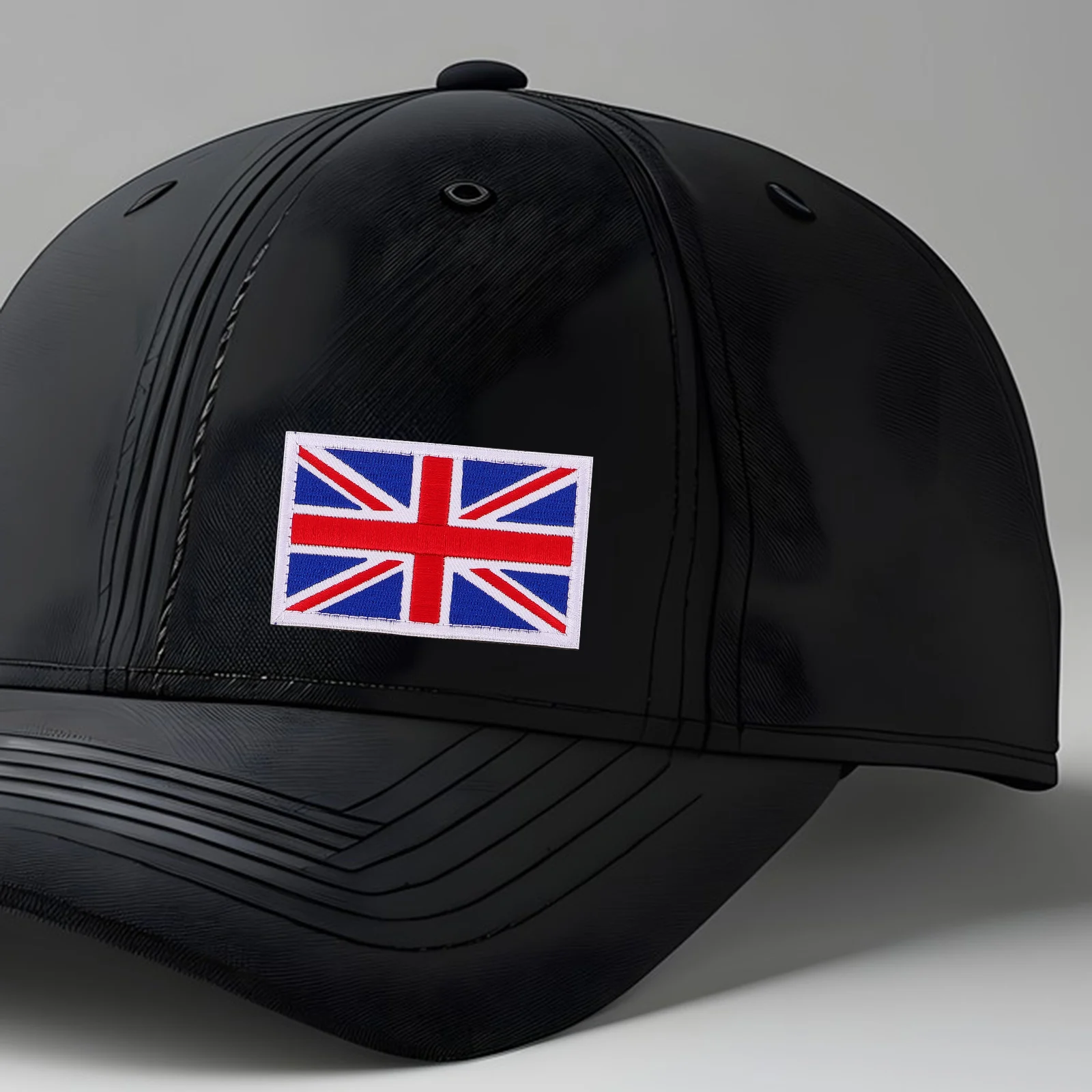 

5 Pcs Hand-embroidered Badges Hat Uk Flag Patches Applique for Hats Appliques Hook Loop
