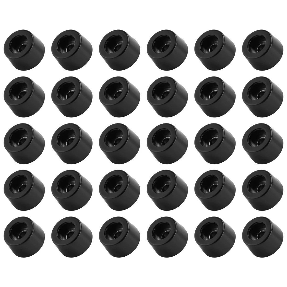 Home Furniture Black Rubber feet 13 mm x 7 mm 30 PCS