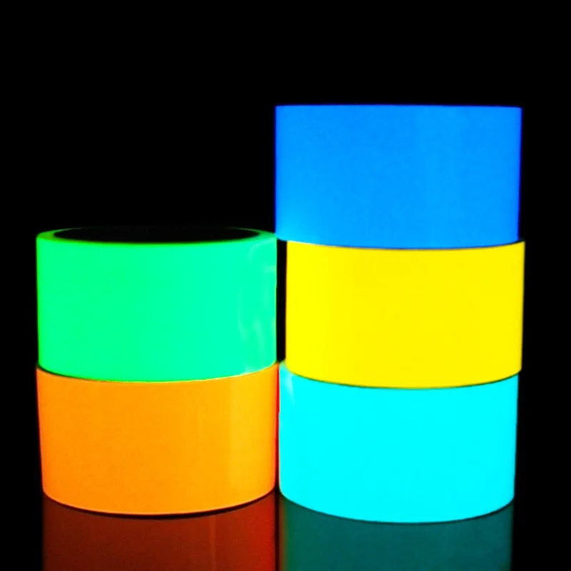4cm/5cm PET Glowing Stiker Night Fluorescent Tape Luminous Decorative Stickers