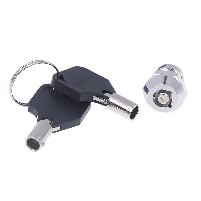 1PC Double/Single Side Pull Out Type 2Keys 12MM Stainless Steel Telephone Lock Electronic Lock Power Lock Key Switch S1201