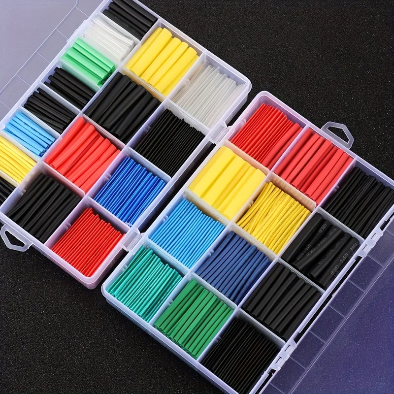 127pcs/140pcs/164pcs Heat Shrink Tubing Insulation Shrinkable Tube 2:1 Wire Cable Sleeve Kit