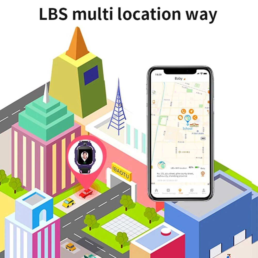 جديد للأطفال ساعة ذكية 2024 SOS لتحديد المواقع المسار بطاقة Sim Smartwatch الهاتف كاميرا دردشة صوتية صور صبي فتاة هدية شاشة ملونة الذكية 2030
