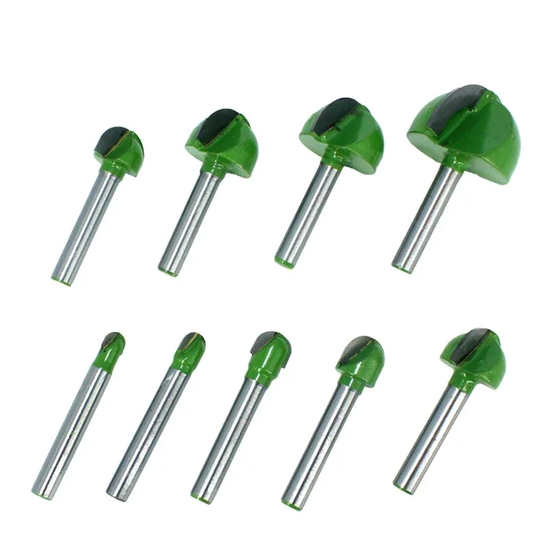 

5pcs or 4pcs 6mm Shank Ball Nose Router Bits Set End Mill Round Cove Box Solid Carbide CNC Radius Core Milling Bit