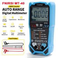 FNIRSI MT-40 Digital Multimeter AC/DC 600V Voltage Capacitance Ohm Hz NCV Live Wire Test Auto Range 4000 Counts T-RMS Flashlight