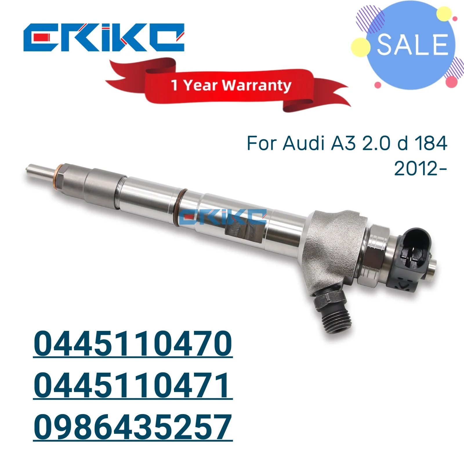 

0445110470 Oil Common Rail Injector 0445110471 Orignal Fuel Injector 0986435257 for Audi A3 2.0 d 1842012-