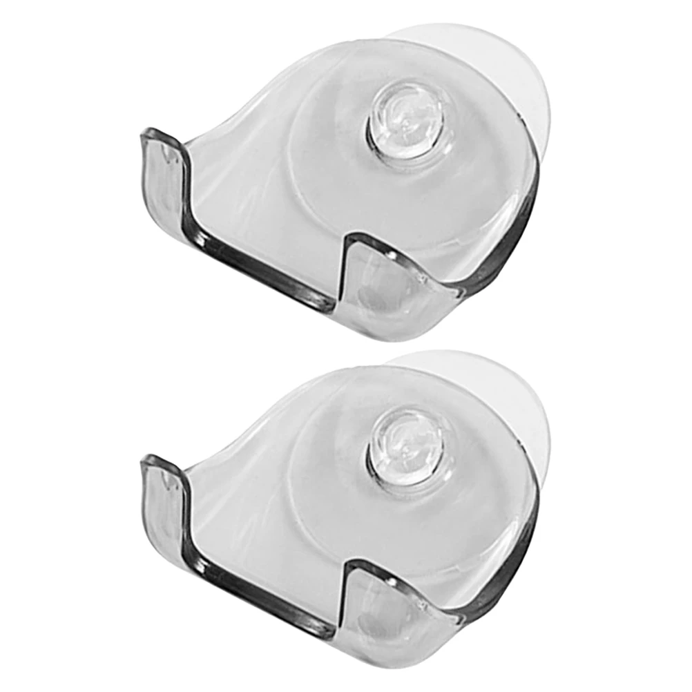 

2 Pcs Suractform Shaving Knife Rack Bathroom Razor Holder Clipper Storage Hooks Plastic Guard