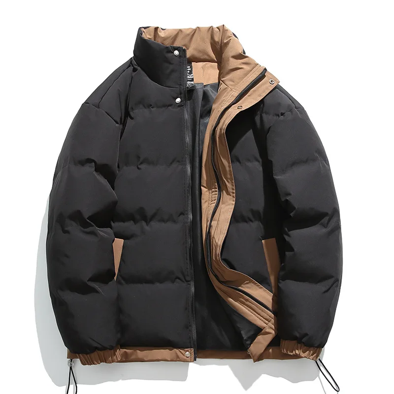 Dikke Heren Warme Parka Jassen Winter Casual Heren Outwear Jassen Ontdekking Kanaal Mannelijke Windscherm Katoen Gewatteerd Donsjack