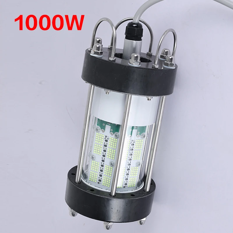 220V 2025 1000/2000/3000W IP68 Waterproof Fish Attraction Lighting Accessories LED Driver Light, Green LED Light for Fishing