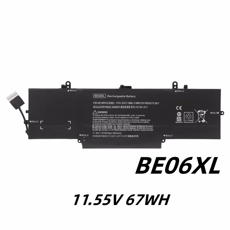 BE06XL Laptop Battery For HP Elitebook Folio 1040 G4 2XM88UT 1EP15EA 3WD94UT HSN-Q02C HSTNN-DB7Y 918108-855 918045-1C1 1B7V Q02C