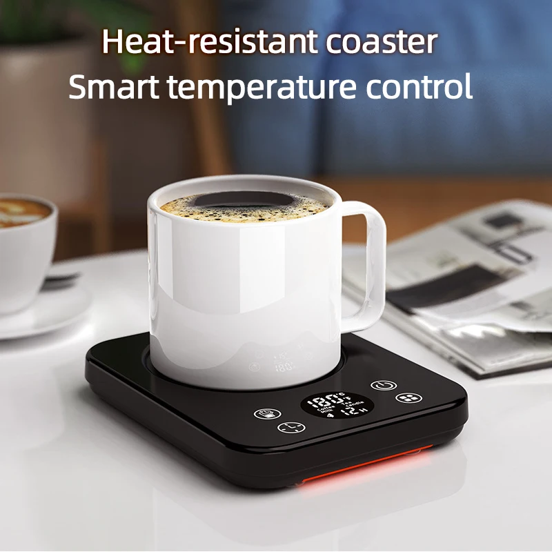 Constant Temperature Cup Warmer for Heating Coffee, Milk, Tea Smart Insulator Heating Pad Cup Warmer with 4 Adjustable Levels image 2