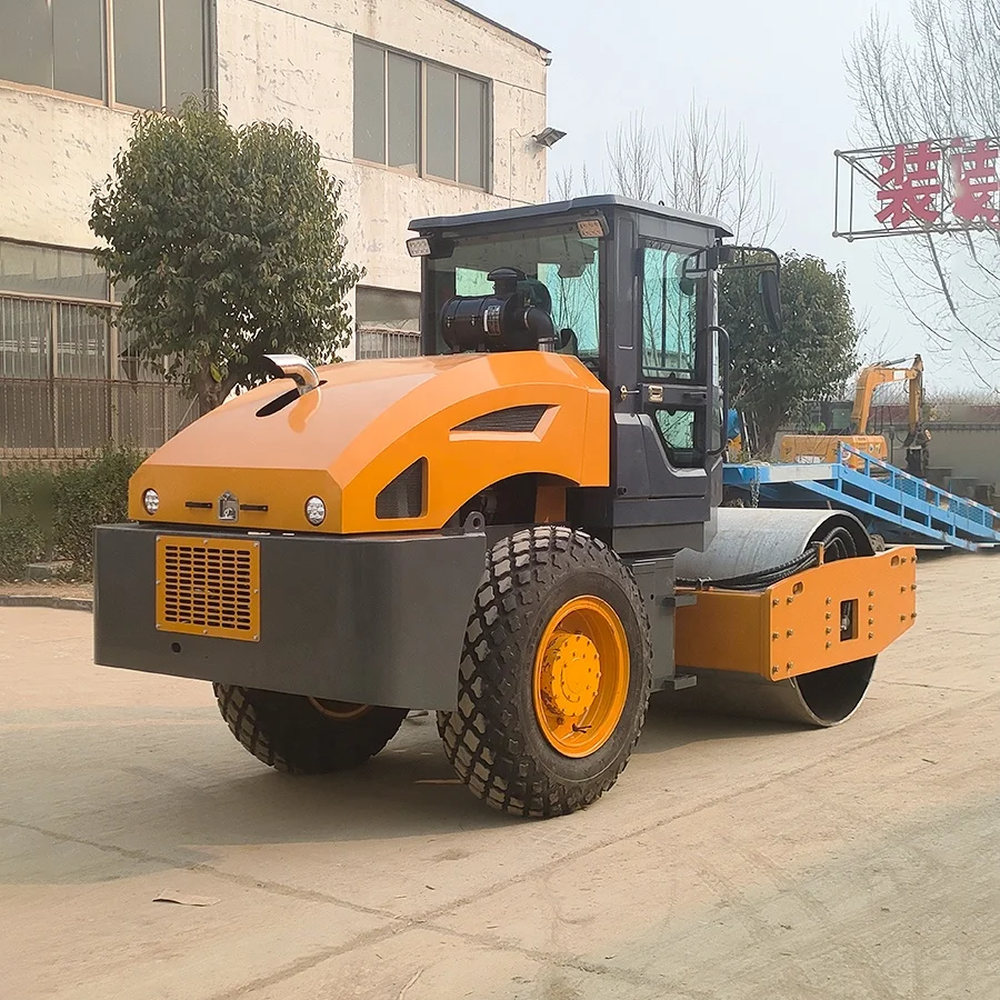 Baru 300Kg 3 Ton Mesin Diesel Mini Pemadat Rol Jalan Rol Drum Ganda